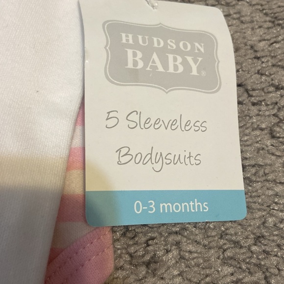 NWT Infant 5 Pack of Sleeveless Bodysuits 0-3 Months - Picture 2 of 9